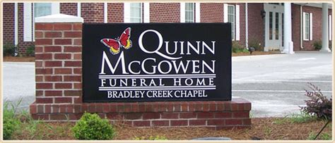 Quinn mcgowen funeral home burgaw chapel - 83, died August 7, 2023. Arrangements provided by Quinn McGowen Funeral Home Burgaw Chapel. Services on 11-Aug, 1:00PM at Barlow Vista Baptist. Church Cemetery. Posted online on August 08, 2023.
